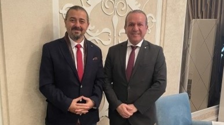 Başkanımız Savaş KARABALİ, KKTC Turizm ve Çevre Bakanı Fikri ATAOĞLU'nu ziyaret etti.